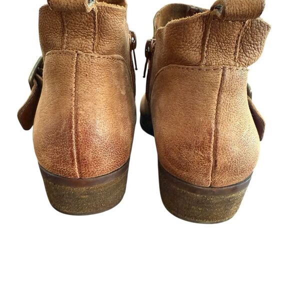Lucky Brand Boomer Casual Ankle Boots Womens Size 5.5M EUR 35.5 Brown Leather - Picture 3 of 6
